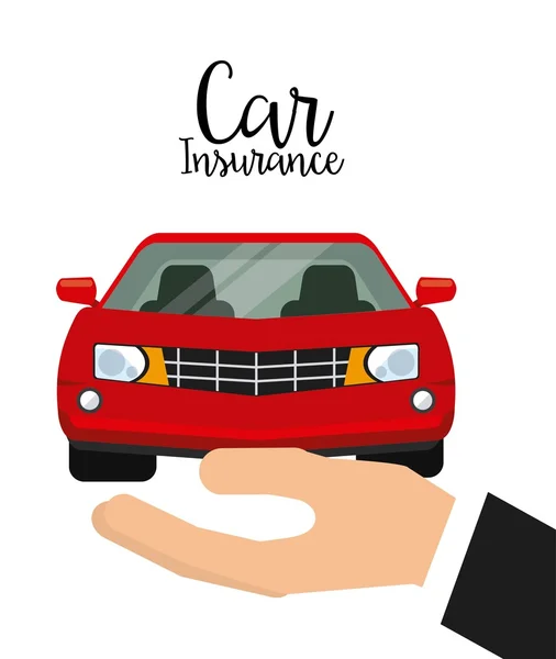 Car insurance design — Stock Vector