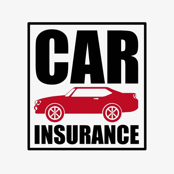 Assicurazione auto design — Vettoriale Stock