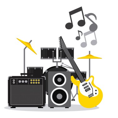 Müzik yaşam tarzı tasarım