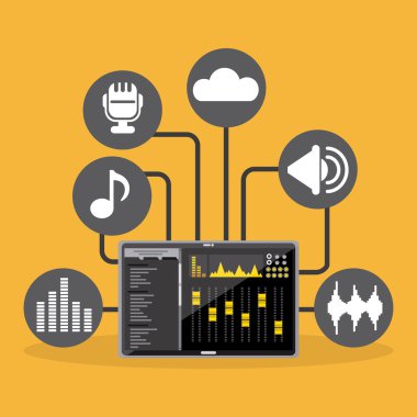 Müzik yaşam tarzı tasarım