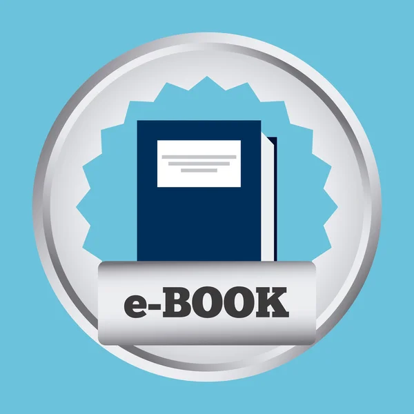 EBook Konzept Icon Design — Stockvektor