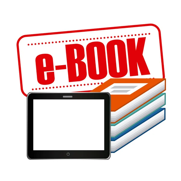 EBook koncepce designu — Stockový vektor