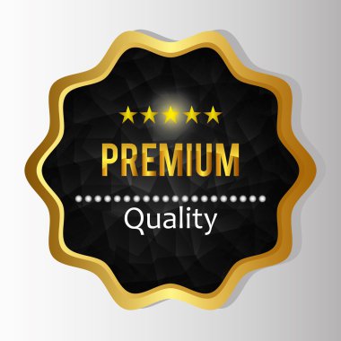 Premium Kalite etiket tasarımı.