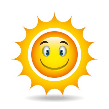 Güneş ve yaz tasarımı.