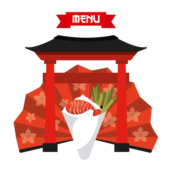 Délicieux design de sushi — Image vectorielle