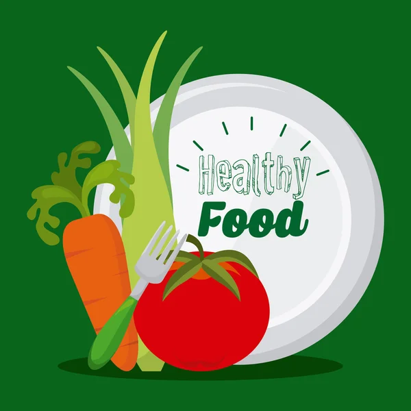 Σχέδιο χορτοφάγους τροφίμων — Διανυσματικό Αρχείο