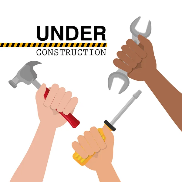 Under construction design. — Stock Vector