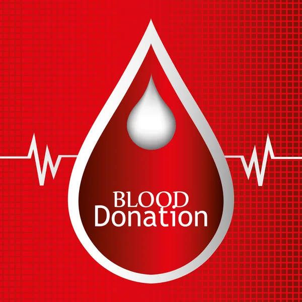 Blood donation design. — Stock Vector