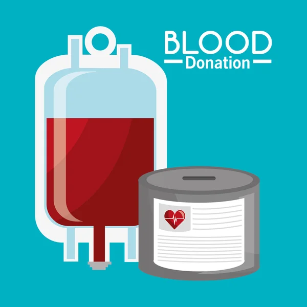 Desenho de doação de sangue . — Vetor de Stock