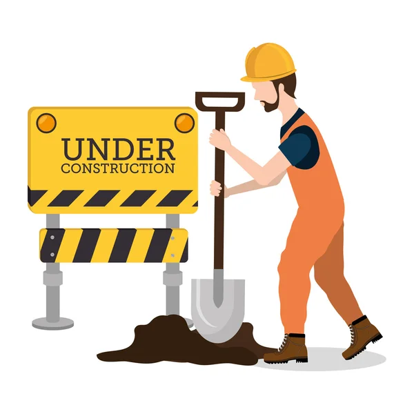 Under construction design. — Stock Vector