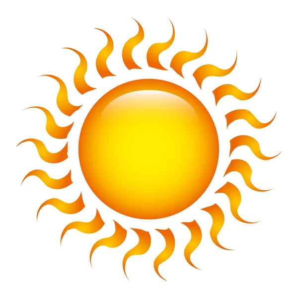 Sol y diseño de verano . — Vector de stock