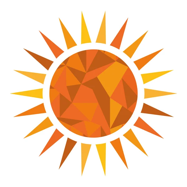 Sol y diseño de verano . — Vector de stock