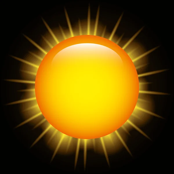 Sonne und sommerliches Design. — Stockvektor