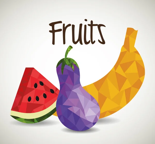 Frutas design digital . —  Vetores de Stock