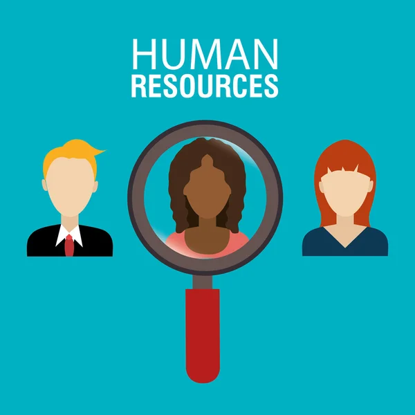 Diseño de recursos humanos . — Vector de stock