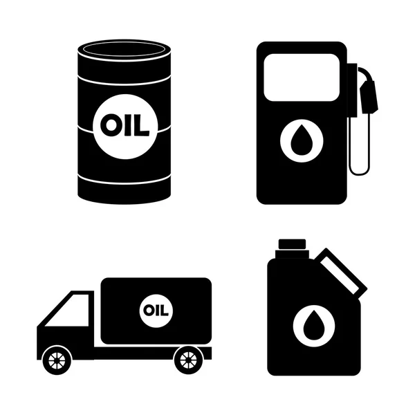 Σχεδιασμός βιομηχανία πετρελαίου. — Διανυσματικό Αρχείο