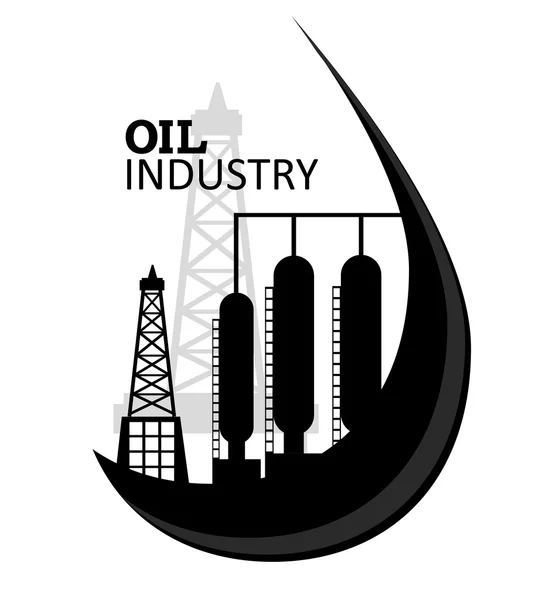 石油産業デザイン. — ストックベクタ