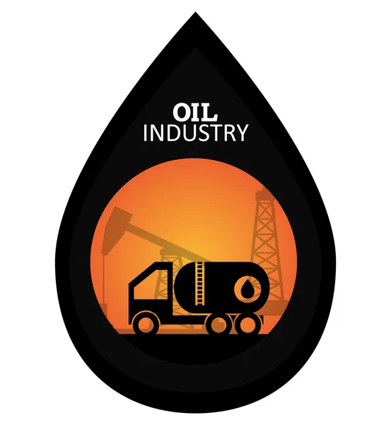 Petroleum industry design. — Stock Vector