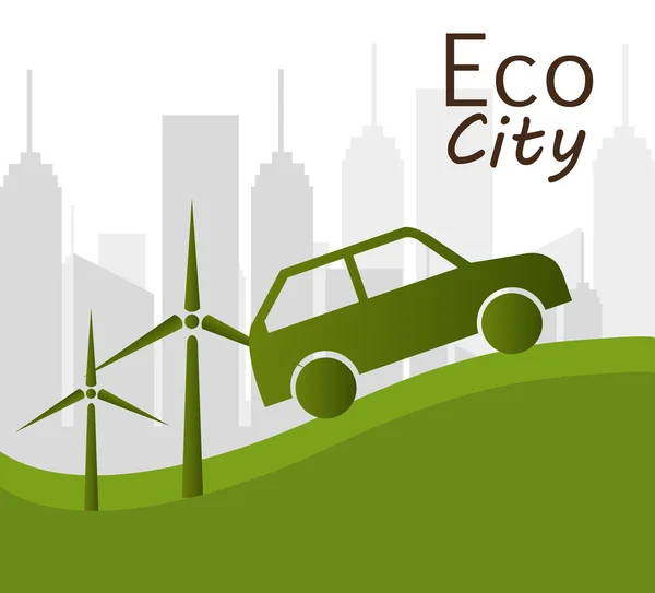 Eco city design — Stockový vektor