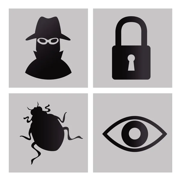 Diseño del sistema de seguridad . — Vector de stock