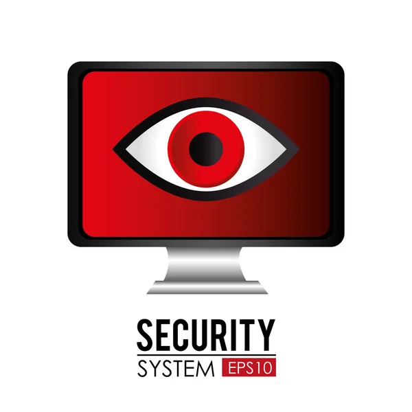 Diseño del sistema de seguridad . — Vector de stock