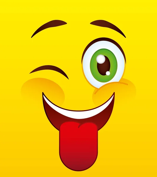 Emoticon pictogram — Stockvector