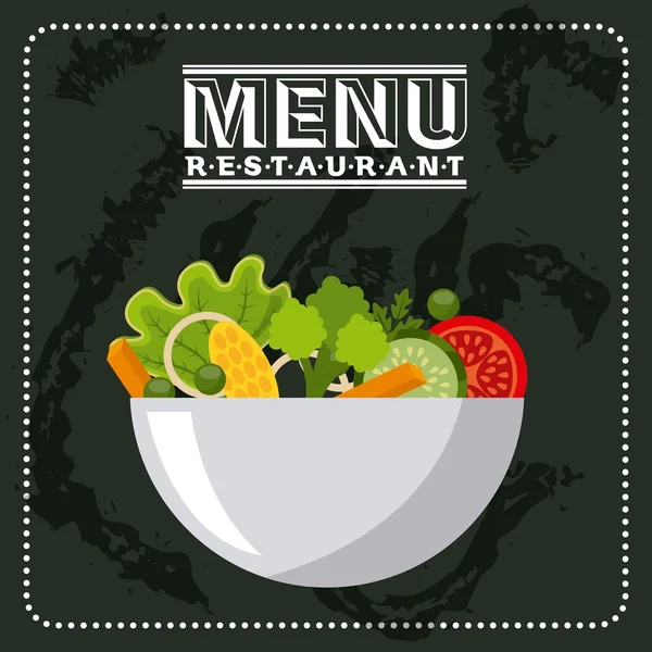 Plantilla de menú de restaurante — Vector de stock