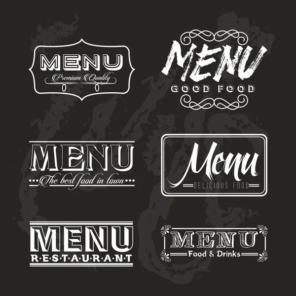 Restaurant met menu — Stockvector