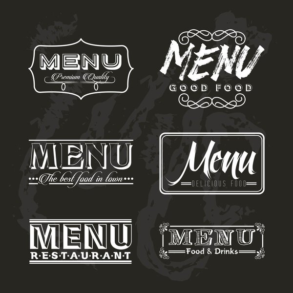 menu restaurant 