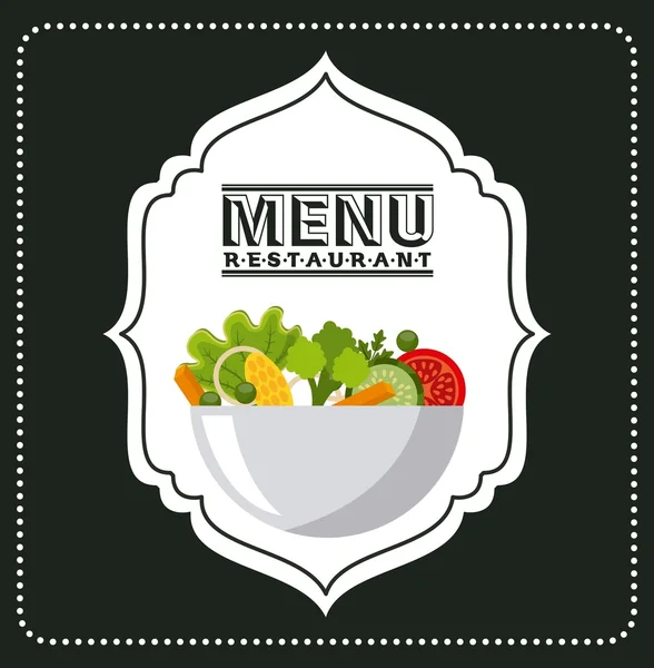 Plantilla de menú de restaurante — Vector de stock