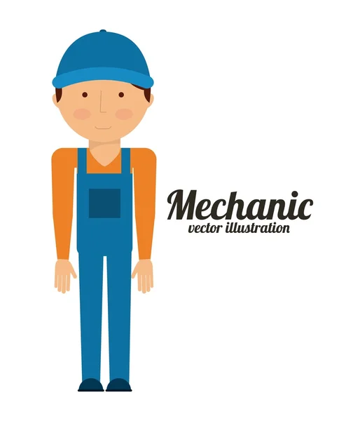 Mechanic man — Stock Vector