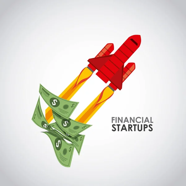 Finansiella startup — Stock vektor