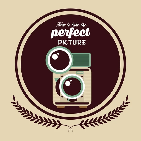 Projekt retro fotografii — Wektor stockowy