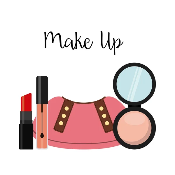 Female beauty, makeup concept design — Stock Vector