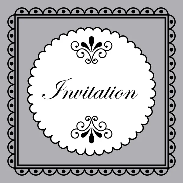 Invitation vintage — Image vectorielle