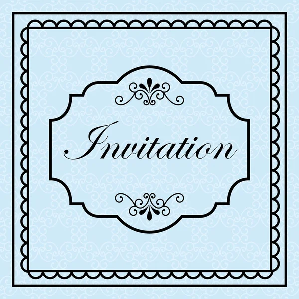 Invitation vintage — Image vectorielle