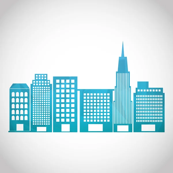 Cityscape icon — Stock Vector