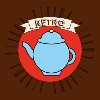 Lezzetli çay, içki tasarım.