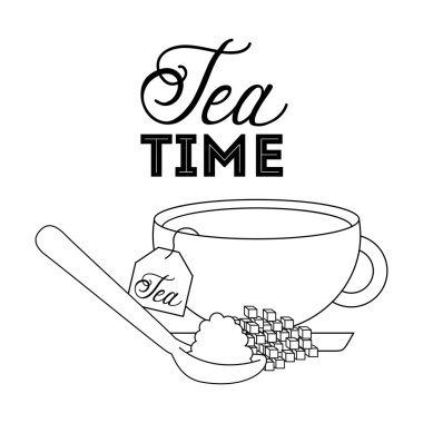 Lezzetli çay, içki tasarım