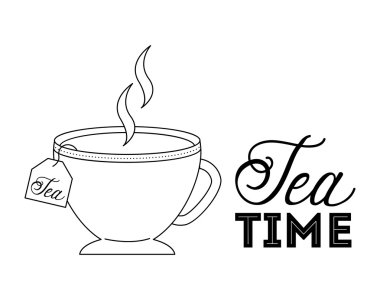 Lezzetli çay, içki tasarım