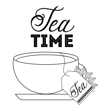 Lezzetli çay, içki tasarım