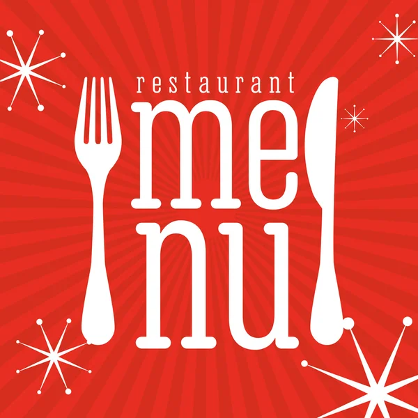 Modèle de menu restaurant — Image vectorielle