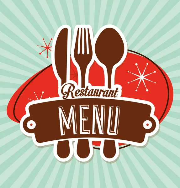 Modèle de menu restaurant — Image vectorielle