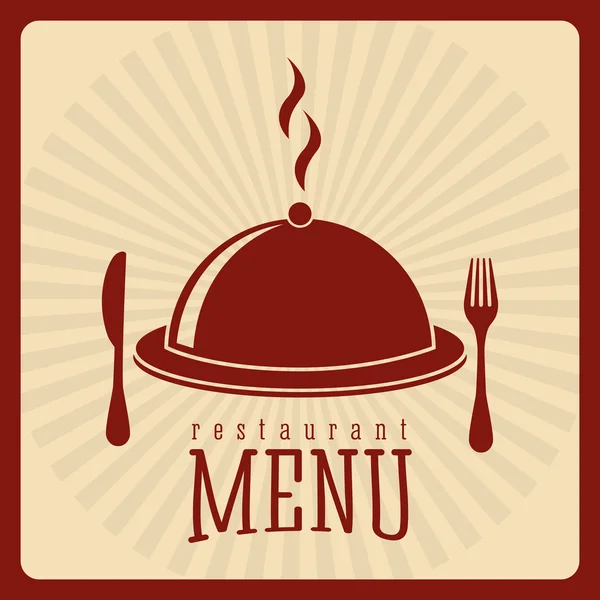 Modèle de menu restaurant — Image vectorielle