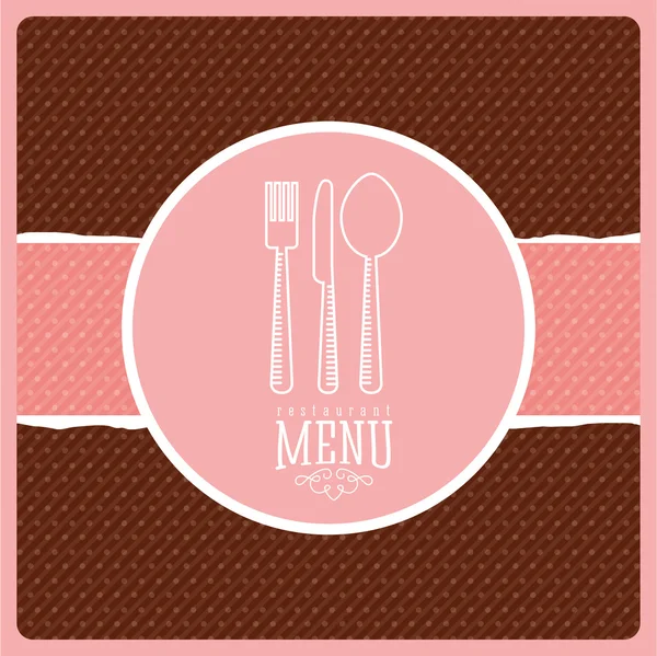 Modèle de menu restaurant — Image vectorielle