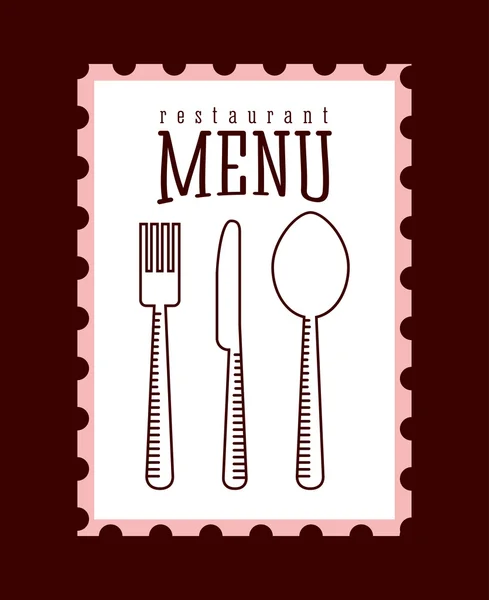 Modèle de menu restaurant — Image vectorielle