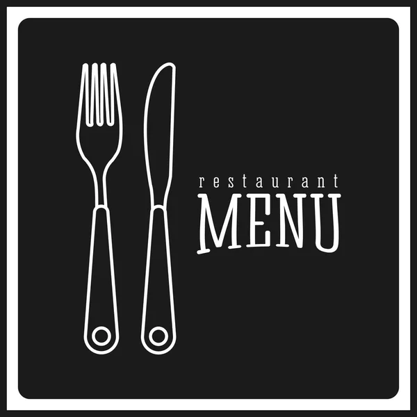 Modèle de menu restaurant — Image vectorielle