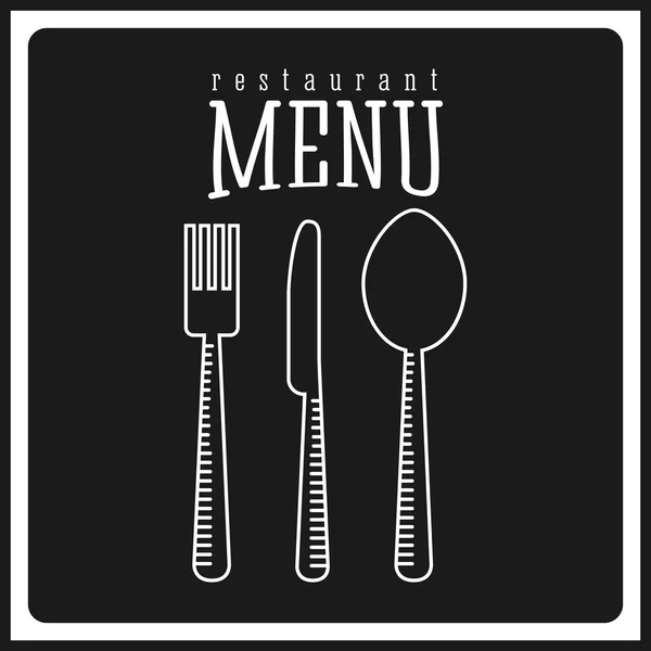 Modèle de menu restaurant — Image vectorielle