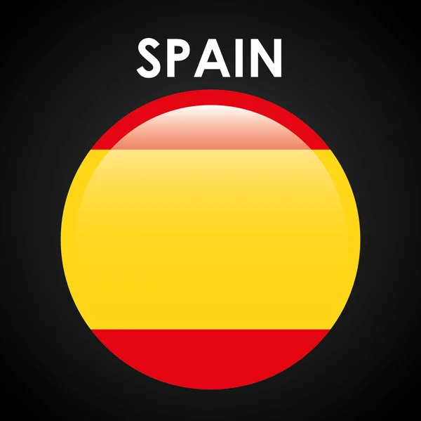 Emblema de la bandera de España — Vector de stock