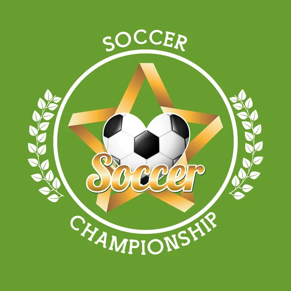 Fútbol, diseño deportivo de fútbol — Vector de stock